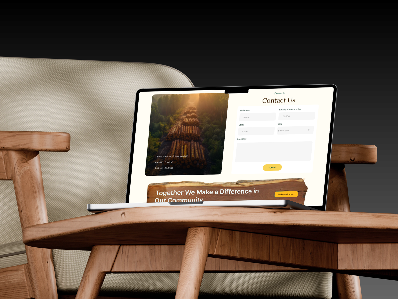 Dedicated Contact form 