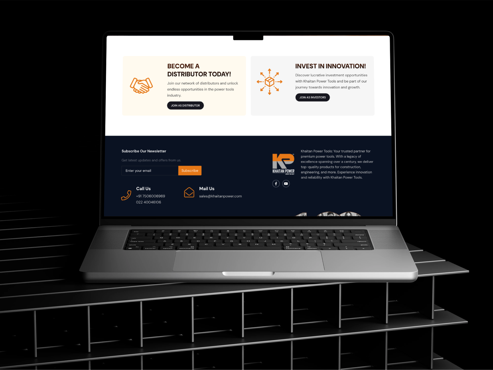 Dedicated sections for investor and Distributor