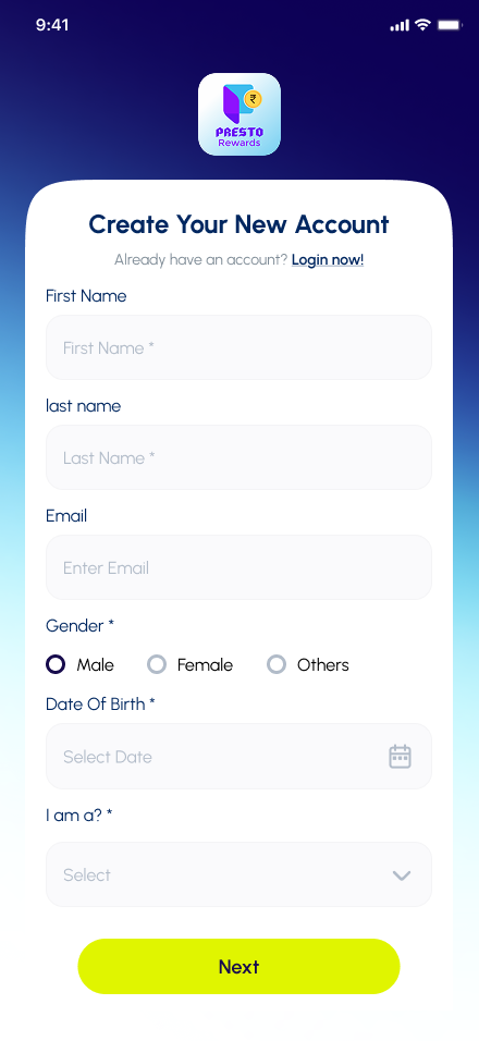 Sign Up
